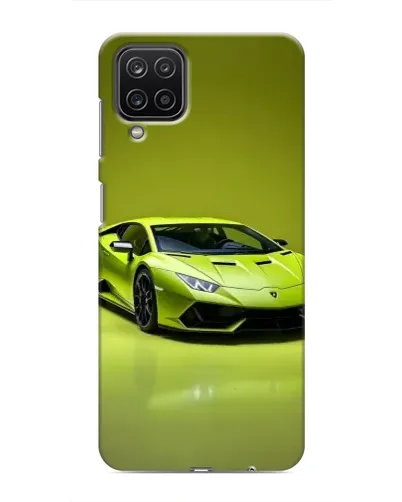 Чехол для Samsung Galaxy M12 с картинкой «Салатовый Lamborghini Huracan»