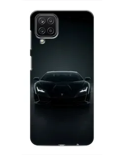Чехол для Samsung Galaxy M12 с картинкой «Черный Lamborghini Aventador»