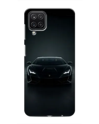 Чехол для Samsung Galaxy M12 с картинкой «Черный Lamborghini Aventador»