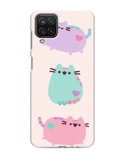 Чехол для Samsung Galaxy M12 с картинкой «Pusheen трио» Чехол для Samsung Galaxy M12 с картинкой «Pusheen трио»