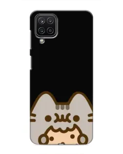 Чехол для Samsung Galaxy M12 с картинкой «Пушин на черном»