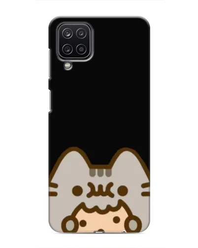 Чехол для Samsung Galaxy M12 с картинкой «Пушин на черном»