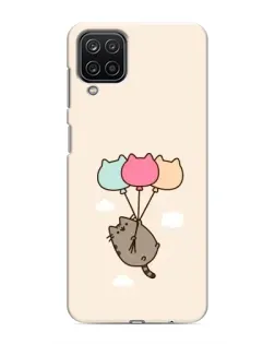 Чехол для Samsung Galaxy M12 с картинкой «Пушин на шариках»