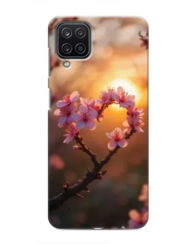 Чохол для Samsung Galaxy M12 з картинкою «Рожевий цвіт сердечко на тлі заходу» Чохол для Samsung Galaxy M12 з картинкою «Рожевий цвіт сердечко на тлі заходу»
