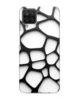 Чохол для Samsung Galaxy M12 з картинкою «Біла об'ємна сітка» Чохол для Samsung Galaxy M12 з картинкою «Біла об'ємна сітка»