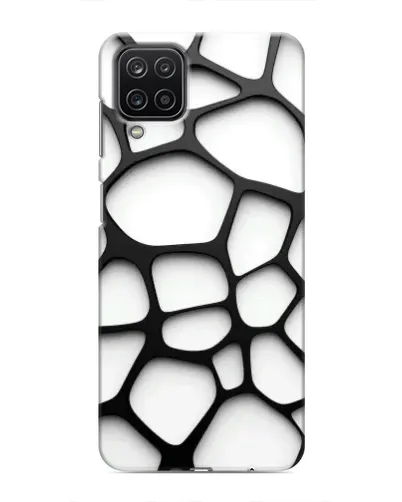 Чохол для Samsung Galaxy M12 з картинкою «Біла об'ємна сітка» Чохол для Samsung Galaxy M12 з картинкою «Біла об'ємна сітка»