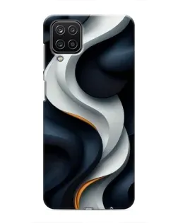 Чохол для Samsung Galaxy M12 з картинкою «Об'ємні чорно-білі стрічки» Чохол для Samsung Galaxy M12 з картинкою «Об'ємні чорно-білі стрічки»