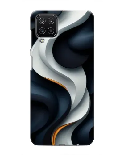 Чохол для Samsung Galaxy M12 з картинкою «Об'ємні чорно-білі стрічки» Чохол для Samsung Galaxy M12 з картинкою «Об'ємні чорно-білі стрічки»