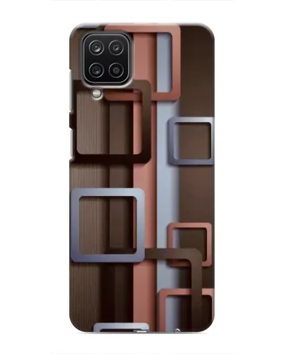 Чохол для Samsung Galaxy M12 з картинкою «Коричневі об'ємні квадрати» Чохол для Samsung Galaxy M12 з картинкою «Коричневі об'ємні квадрати»