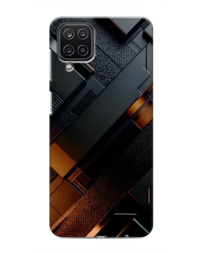 Чохол для Samsung Galaxy M12 з картинкою «Чорні геометричні блоки» Чохол для Samsung Galaxy M12 з картинкою «Чорні геометричні блоки»