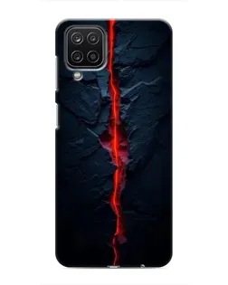 Чохол для Samsung Galaxy M12 з картинкою «Червона лавова тріщина»