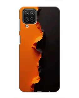 Чохол для Samsung Galaxy M12 з картинкою «Помаранчевий розлом»