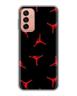 Чехол для Samsung Galaxy M13 с картинкой «Jordan Red Pattern» Чехол для Samsung Galaxy M13 с картинкой «Jordan Red Pattern»
