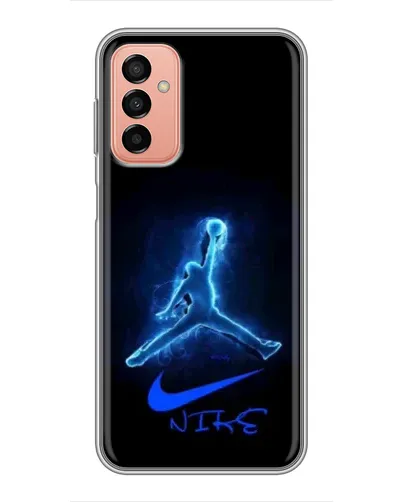 Чехол для Samsung Galaxy M13 с картинкой «Jordan Neon Blue» Чехол для Samsung Galaxy M13 с картинкой «Jordan Neon Blue»
