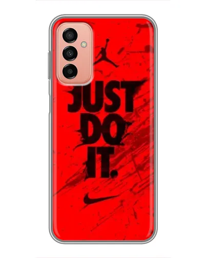 Чехол для Samsung Galaxy M13 с картинкой «Nike Just Do It» Чехол для Samsung Galaxy M13 с картинкой «Nike Just Do It»
