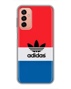 Чехол для Samsung Galaxy M13 с картинкой «Ретро блоки Adidas»