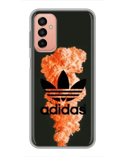 Чехол для Samsung Galaxy M13 с картинкой «Оранжевый дым Adidas» Чехол для Samsung Galaxy M13 с картинкой «Оранжевый дым Adidas»