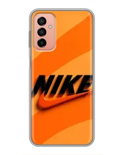 Чехол для Samsung Galaxy M13 с картинкой «Оранжевый драйв Nike» Чехол для Samsung Galaxy M13 с картинкой «Оранжевый драйв Nike»