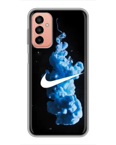 Чехол для Samsung Galaxy M13 с картинкой «Nike и синий дым» Чехол для Samsung Galaxy M13 с картинкой «Nike и синий дым»