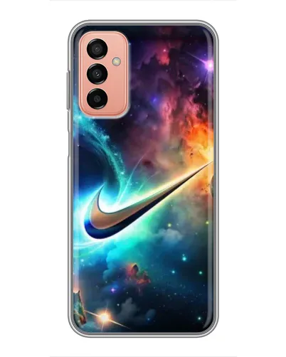 Чехол для Samsung Galaxy M13 с картинкой «Космический Nike Swoosh» Чехол для Samsung Galaxy M13 с картинкой «Космический Nike Swoosh»