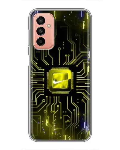 Чехол для Samsung Galaxy M13 с картинкой «Nike — золотая искра» Чехол для Samsung Galaxy M13 с картинкой «Nike — золотая искра»