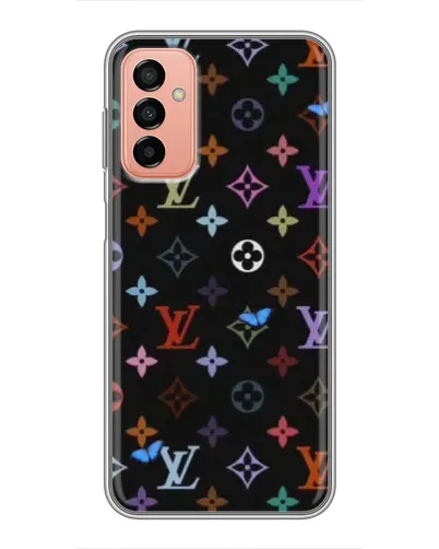 Чохол для Samsung Galaxy M13 з картинкою «Кольорова монограма LV» Чохол для Samsung Galaxy M13 з картинкою «Кольорова монограма LV»