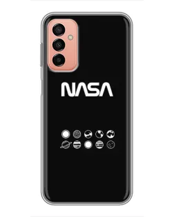 Чехол для Samsung Galaxy M13 с картинкой «NASA — технический принт»