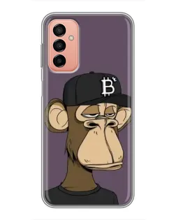 Чехол для Samsung Galaxy M13 с картинкой «Bored Ape в кепке»