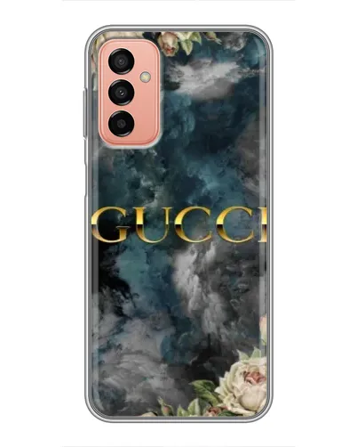 Чехол для Samsung Galaxy M13 с картинкой «Абстрактные цветы Gucci»