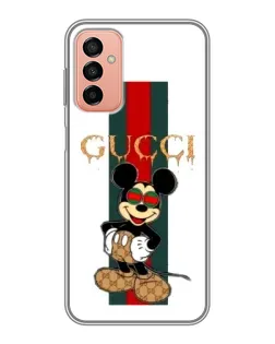 Чохол для Samsung Galaxy M13 з картинкою «Міккі Маус Gucci — смуги» Чохол для Samsung Galaxy M13 з картинкою «Міккі Маус Gucci — смуги»