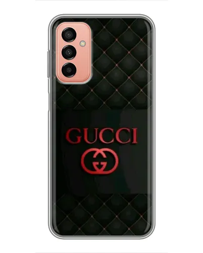 Чехол для Samsung Galaxy M13 с картинкой «Gucci — стеганый черный»