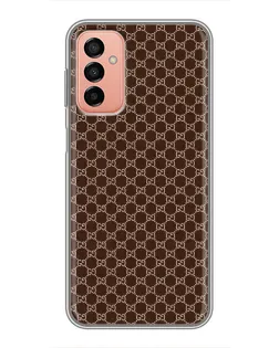 Чохол для Samsung Galaxy M13 з картинкою «Gucci — шоколадна сітка» Чохол для Samsung Galaxy M13 з картинкою «Gucci — шоколадна сітка»