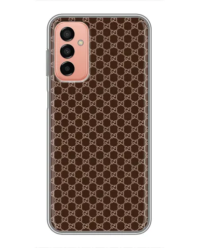 Чехол для Samsung Galaxy M13 с картинкой «Gucci — шоколадная сетка» Чехол для Samsung Galaxy M13 с картинкой «Gucci — шоколадная сетка»
