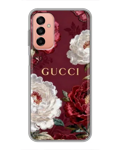 Чехол для Samsung Galaxy M13 с картинкой «Gucci — бордовые розы» Чехол для Samsung Galaxy M13 с картинкой «Gucci — бордовые розы»