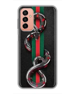 Чохол для Samsung Galaxy M13 з картинкою «Gucci — змія на смузі» Чохол для Samsung Galaxy M13 з картинкою «Gucci — змія на смузі»