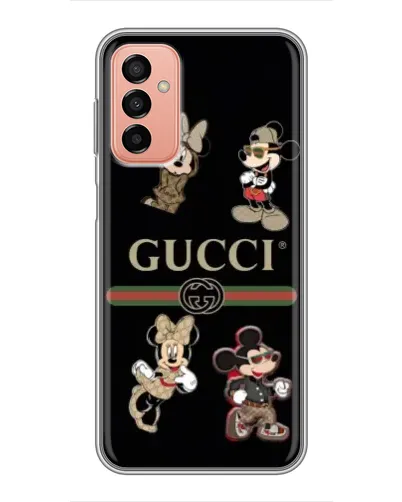 Чехол для Samsung Galaxy M13 с картинкой «Gucci — герои Disney и монограмма» Чехол для Samsung Galaxy M13 с картинкой «Gucci — герои Disney и монограмма»