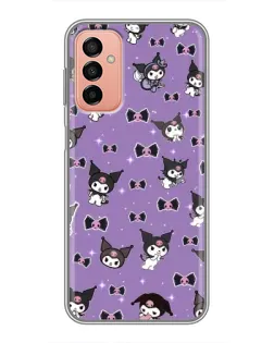 Чехол для Samsung Galaxy M13 с картинкой «Kuromi — паттерн»