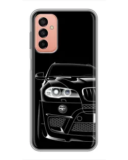 Чехол для Samsung Galaxy M13 с картинкой «Темный силуэт BMW»
