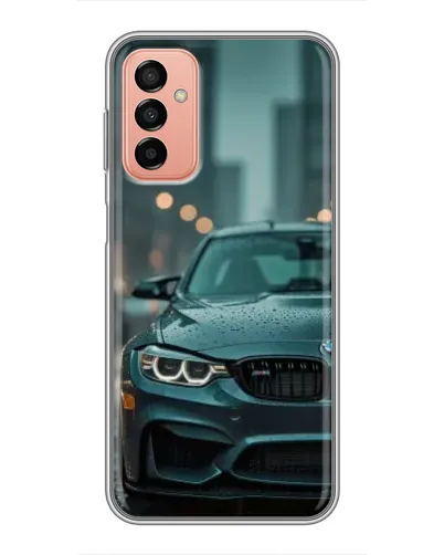 Чехол для Samsung Galaxy M13 с картинкой «BMW в огнях города»