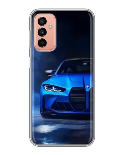 Чехол для Samsung Galaxy M13 с картинкой «Голубая BMW M4»