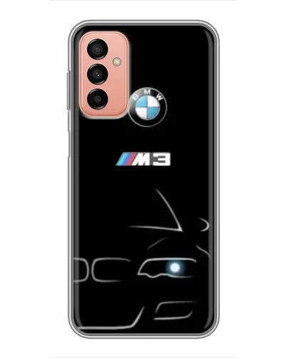 Чехол для Samsung Galaxy M13 с картинкой «Минималистичный принт BMW M3»