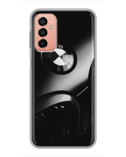 Чехол для Samsung Galaxy M13 с картинкой «Эмблема BMW — макро»