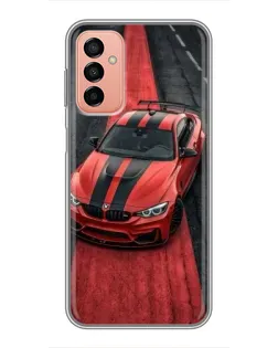 Чехол для Samsung Galaxy M13 с картинкой «BMW на красной дорожке»