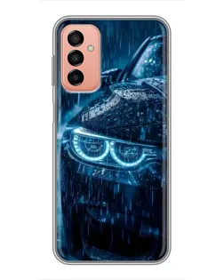 Чехол для Samsung Galaxy M13 с картинкой «BMW под дождем»