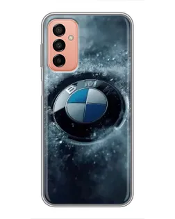 Чехол для Samsung Galaxy M13 с картинкой «Логотип BMW — лед»