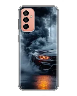 Чехол для Samsung Galaxy M13 с картинкой «BMW M-Power — абстракция»