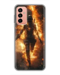 Чехол для Samsung Galaxy M13 с картинкой «BMW — скорость в дожде» Чехол для Samsung Galaxy M13 с картинкой «BMW — скорость в дожде»