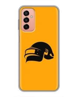 Чехол для Samsung Galaxy M13 с картинкой «PUBG — золотой шлем»