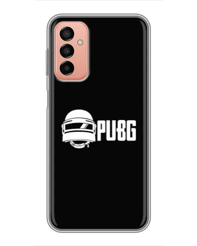 Чехол для Samsung Galaxy M13 с картинкой «PUBG — классический лого» Чехол для Samsung Galaxy M13 с картинкой «PUBG — классический лого»