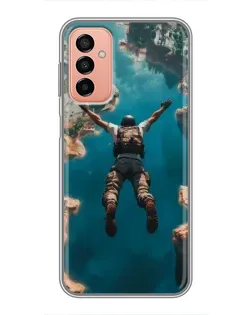 Чехол для Samsung Galaxy M13 с картинкой «PUBG — свободное падение»